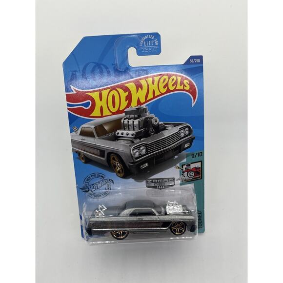 2020 Hot Wheels Zamac Wal-Mart Exclusive '64 Chevy Impala Tooned #9/10 - Picture 1 of 6
